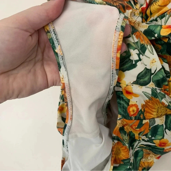 Niptuck Orange Brown One Piece  Bathing Suit 12 - Picture 5 of 8